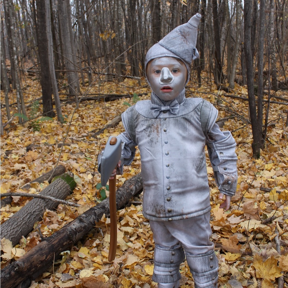 Silver Tin Man Kids Costume